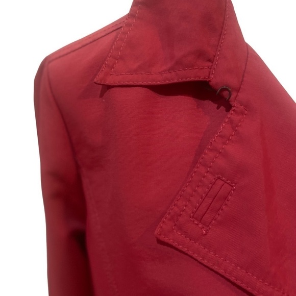 Eddie Bauer polyester cranberry outer pea coat style jacket lined size medium - Picture 4 of 14